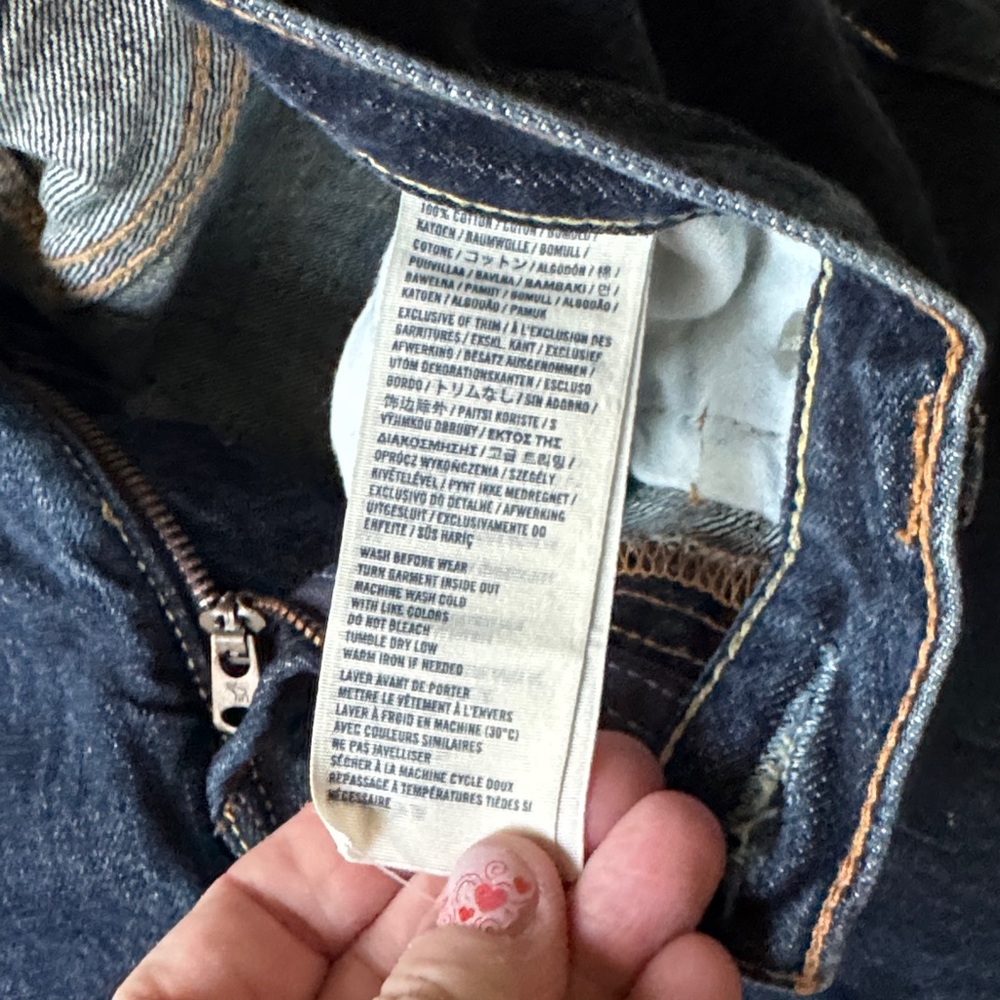 Abercrombie Kids Dark Blue Jeans - Picture 6 of 12